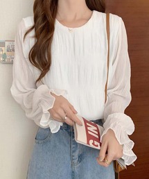 Girly Doll（ガーリードール）の「シアースリーブシフォンシャツ（シャツ/ブラウス）」