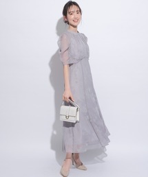 JUSGLITTY（ジャスグリッティー）の「5分袖フロッキープリント