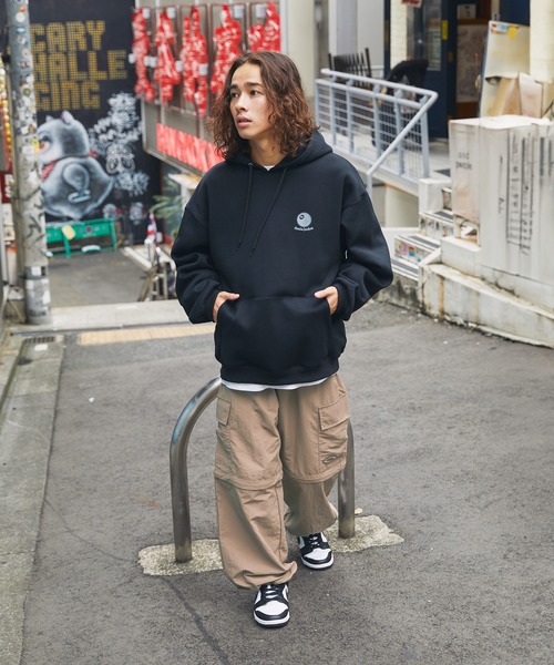 MSG（エムエスジー）の「ナイロン2wayワイドカーゴパンツ　サイドライン（カーゴパンツ・メンズ・オフホワイト/ベージュ/ライム/ブラック/ブラック系・L/M/S/XL）」の16枚目の写真