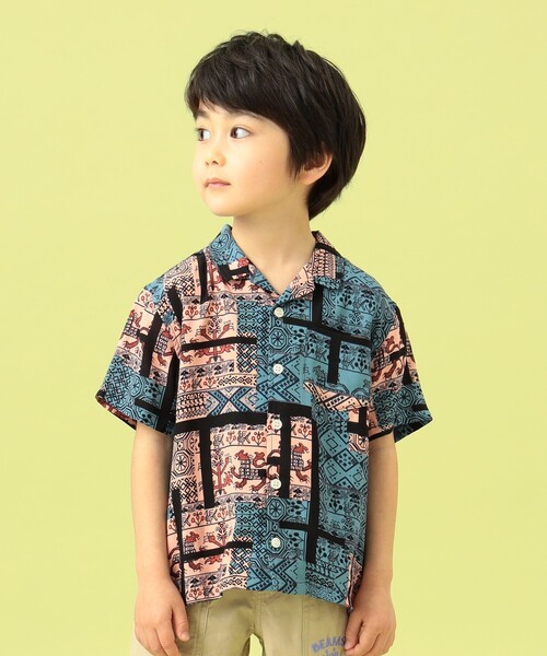 BEAMS mini（ビームスミニ）の「BEAMS mini / レーヨン プリント シャツ 23（90～150cm）（シャツ/ブラウス・キッズ・その他1/その他・100/120/140/150/110/130/90）」の8枚目の写真