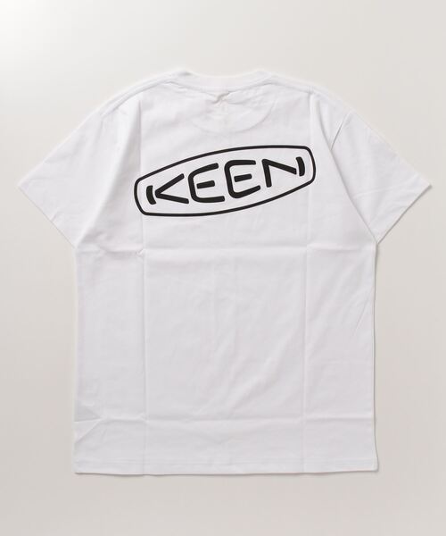 KEEN(キーン)の「KEEN/キーン 半袖Tee ボックスシルエット バックプリント 1028274/1028275/1028277/1029313(Tシャツ/カットソー・メンズ・ベージュ/ホワイト/ブラック/ライトブルー・M/L/XL/S)」の7枚目の写真