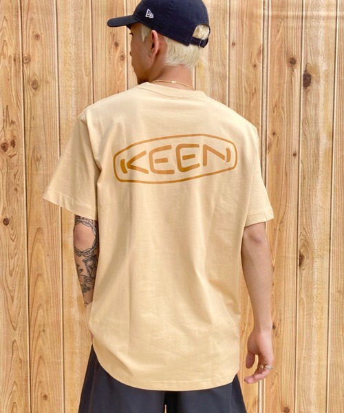 KEEN(キーン)の「KEEN/キーン 半袖Tee ボックスシルエット バックプリント 1028274/1028275/1028277/1029313(Tシャツ/カットソー・メンズ・ベージュ/ホワイト/ブラック/ライトブルー・M/L/XL/S)」の3枚目の写真
