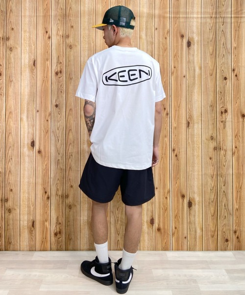 KEEN(キーン)の「KEEN/キーン 半袖Tee ボックスシルエット バックプリント 1028274/1028275/1028277/1029313(Tシャツ/カットソー・メンズ・ベージュ/ホワイト/ブラック/ライトブルー・M/L/XL/S)」の15枚目の写真