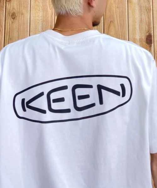 KEEN(キーン)の「KEEN/キーン 半袖Tee ボックスシルエット バックプリント 1028274/1028275/1028277/1029313(Tシャツ/カットソー・メンズ・ベージュ/ホワイト/ブラック/ライトブルー・M/L/XL/S)」の13枚目の写真