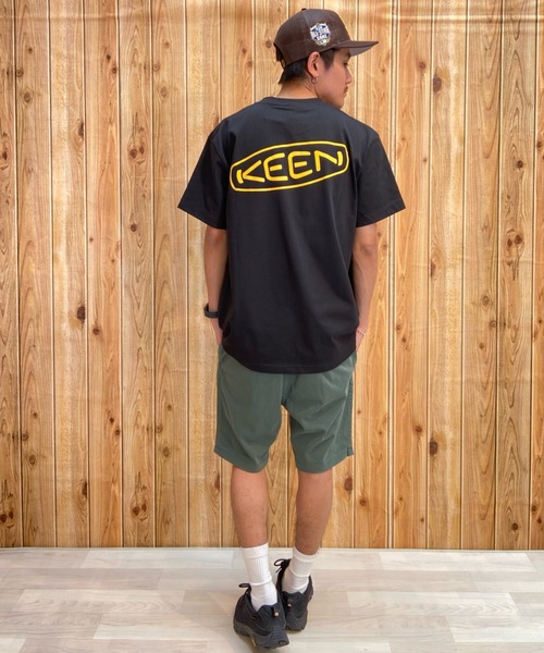 KEEN(キーン)の「KEEN/キーン 半袖Tee ボックスシルエット バックプリント 1028274/1028275/1028277/1029313(Tシャツ/カットソー・メンズ・ベージュ/ホワイト/ブラック/ライトブルー・M/L/XL/S)」の21枚目の写真