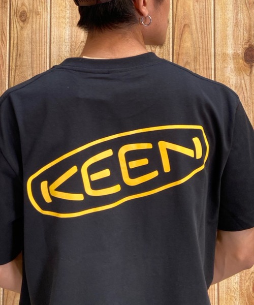 KEEN(キーン)の「KEEN/キーン 半袖Tee ボックスシルエット バックプリント 1028274/1028275/1028277/1029313(Tシャツ/カットソー・メンズ・ベージュ/ホワイト/ブラック/ライトブルー・M/L/XL/S)」の19枚目の写真