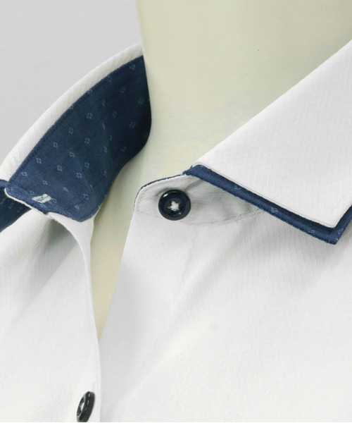 TOKYO SHIRTS(トウキョウシャツ)の「透け防止 形態安定ノーアイロン ワイド 長袖ビジネスワイシャツ(ビジネスシャツ・レディース・ホワイト・S/XL/LL/M/L)」の6枚目の写真