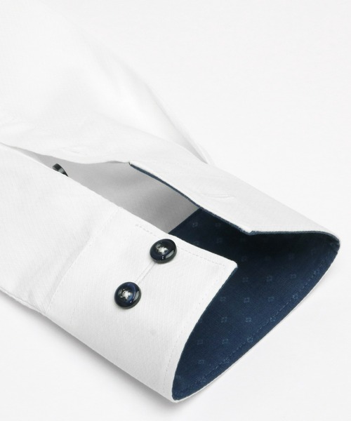 TOKYO SHIRTS(トウキョウシャツ)の「透け防止 形態安定ノーアイロン ワイド 長袖ビジネスワイシャツ(ビジネスシャツ・レディース・ホワイト・S/XL/LL/M/L)」の2枚目の写真