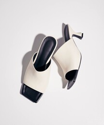 STUDIOUS | 【CITY】スムースレザースクエアートゥーミュール2(サンダル)