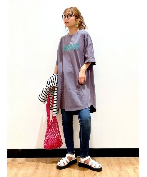 【Champion(チャンピオン)】別注カラー刺繍チュニック Champion(チャンピオン)】別注カラー刺繍チュニック Champion