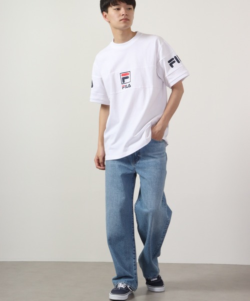 FILA HERITAGE（フィラヘリテージ）の「FILA プリント半袖Tシャツ（Tシャツ/カットソー・メンズ・ネイビー/ホワイト・L/M/XL）」の5枚目の写真