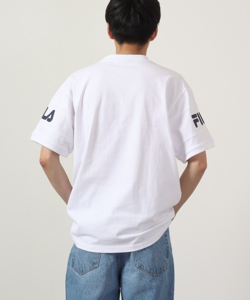 FILA HERITAGE（フィラヘリテージ）の「FILA プリント半袖Tシャツ（Tシャツ/カットソー・メンズ・ネイビー/ホワイト・L/M/XL）」の4枚目の写真