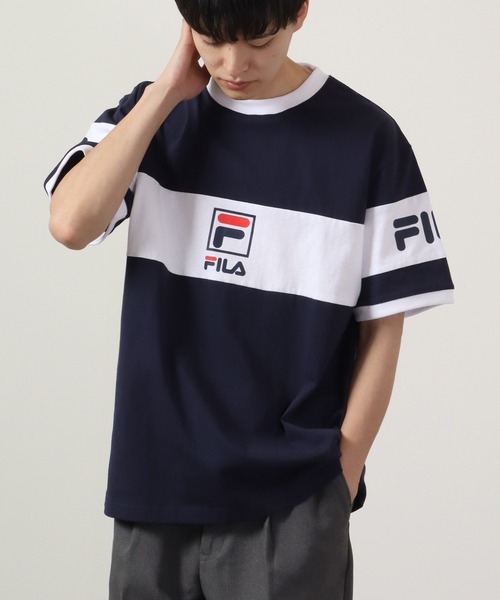 FILA HERITAGE（フィラヘリテージ）の「FILA プリント半袖Tシャツ（Tシャツ/カットソー・メンズ・ネイビー/ホワイト・L/M/XL）」の12枚目の写真