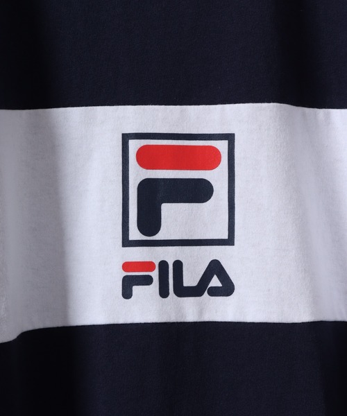 FILA HERITAGE（フィラヘリテージ）の「FILA プリント半袖Tシャツ（Tシャツ/カットソー・メンズ・ネイビー/ホワイト・L/M/XL）」の9枚目の写真