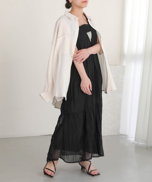 Bab（バブ）の「【低身長向けサイズあり】シワプリーツジャンパーワンピース（ジャンパースカート・レディース・アイボリー/モカ/ライトグレー/ブラック・S/M）」の17枚目の写真