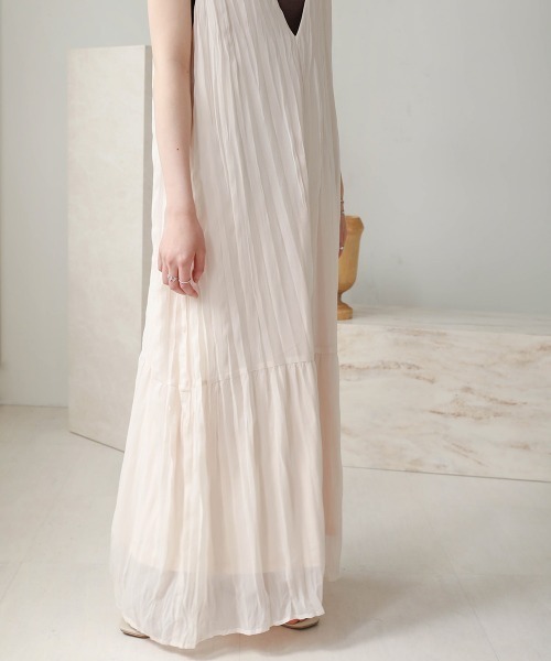 Bab（バブ）の「【低身長向けサイズあり】シワプリーツジャンパーワンピース（ジャンパースカート・レディース・アイボリー/モカ/ライトグレー/ブラック・S/M）」の16枚目の写真