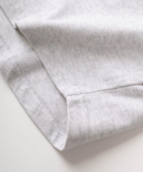 POWER TO THE PEOPLE（パワートゥーザピープル）の「【POWER TO THE PEOPLE/パワー トゥザ ピープル】ビッグシルエット ワンポイントロゴ＆バックデザイン ヘビーウェイト半袖Tシャツ/【リンガー/ラグラン】（Tシャツ/カットソー・メンズ・ホワイト×グレー/イエロー×グレー/ミント/ホワイト×ネイビー/ホワイト系その他/ホワイト×レッド・L/M）」の19枚目の写真