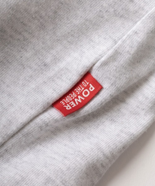 POWER TO THE PEOPLE（パワートゥーザピープル）の「【POWER TO THE PEOPLE/パワー トゥザ ピープル】ビッグシルエット ワンポイントロゴ＆バックデザイン ヘビーウェイト半袖Tシャツ/【リンガー/ラグラン】（Tシャツ/カットソー・メンズ・ホワイト×グレー/イエロー×グレー/ミント/ホワイト×ネイビー/ホワイト系その他/ホワイト×レッド・L/M）」の20枚目の写真