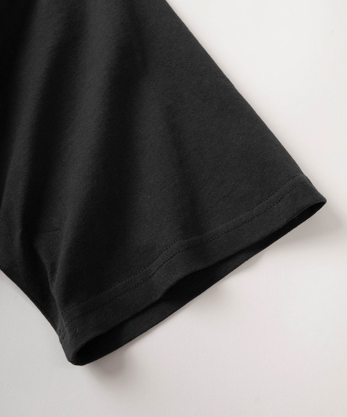 POWER TO THE PEOPLE（パワートゥーザピープル）の「【POWER TO THE PEOPLE/パワー トゥザ ピープル】ビッグシルエット ワンポイントロゴ＆バックデザイン ヘビーウェイト半袖Tシャツ/【リンガー/ラグラン】（Tシャツ/カットソー・メンズ・ホワイト×グレー/イエロー×グレー/ミント/ホワイト×ネイビー/ホワイト系その他/ホワイト×レッド・L/M）」の21枚目の写真