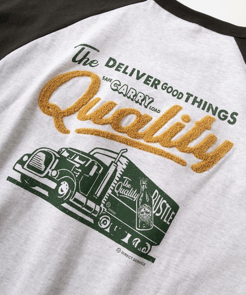 POWER TO THE PEOPLE（パワートゥーザピープル）の「【POWER TO THE PEOPLE/パワー トゥザ ピープル】ビッグシルエット ワンポイントロゴ＆バックデザイン ヘビーウェイト半袖Tシャツ/【リンガー/ラグラン】（Tシャツ/カットソー・メンズ・ホワイト×グレー/イエロー×グレー/ミント/ホワイト×ネイビー/ホワイト系その他/ホワイト×レッド・L/M）」の22枚目の写真