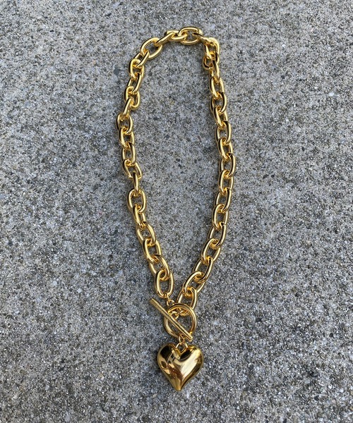 DouDou（ドゥドゥ）の「プックリハートチェーンネックレス（ネックレス・レディース・シルバー/ゴールド・FREE）」の5枚目の写真