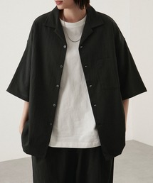Alfred Alex（アルフレッドアレックス）の「セットアップ 2点セット ビッグシルエットオープンカラー半袖シャツ＆タックイージーセミワイドテーパードパンツ（セットアップ）」