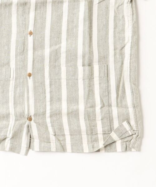 GAP（ギャップ）の「コットンリネン カバナシャツ（シャツ/ブラウス・メンズ・イエロー/カーキ・S/L/M/XL/XS）」の4枚目の写真