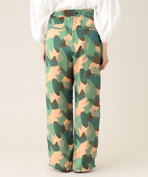 and ファッション TICCA | フラワーエンブロイダリー サテンパンツ