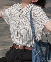 Vipoa | French stripe casual shirt(シャツ/ブラウス)
