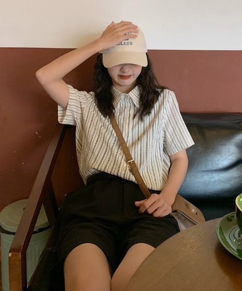 Vipoa(ヴィポア)の「French stripe casual shirt(シャツ/ブラウス・レディース・アイボリー・FREE)」の7枚目の写真