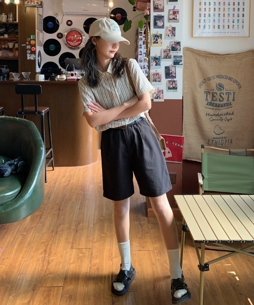 Vipoa(ヴィポア)の「French stripe casual shirt(シャツ/ブラウス・レディース・アイボリー・FREE)」の9枚目の写真