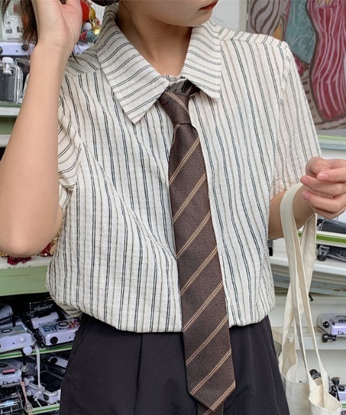 Vipoa(ヴィポア)の「French stripe casual shirt(シャツ/ブラウス・レディース・アイボリー・FREE)」の17枚目の写真