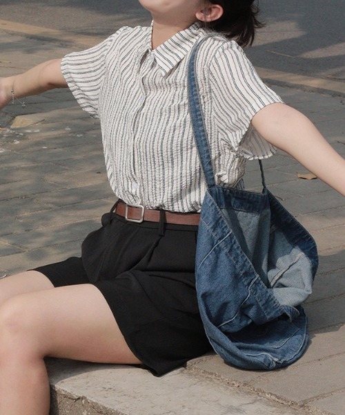 Vipoa(ヴィポア)の「French stripe casual shirt(シャツ/ブラウス・レディース・アイボリー・FREE)」の21枚目の写真