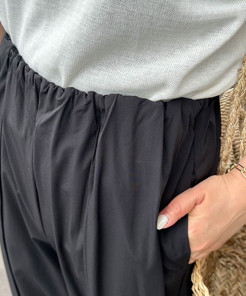 hunch(ハンチ)の「hunch 接触冷感 ストレートパンツ(その他パンツ・レディース・ブラック/ピンク/グレー/カーキ・FREE)」の9枚目の写真