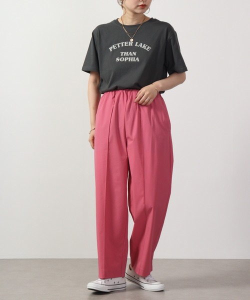 hunch(ハンチ)の「hunch 接触冷感 ストレートパンツ(その他パンツ・レディース・ブラック/ピンク/グレー/カーキ・FREE)」の13枚目の写真