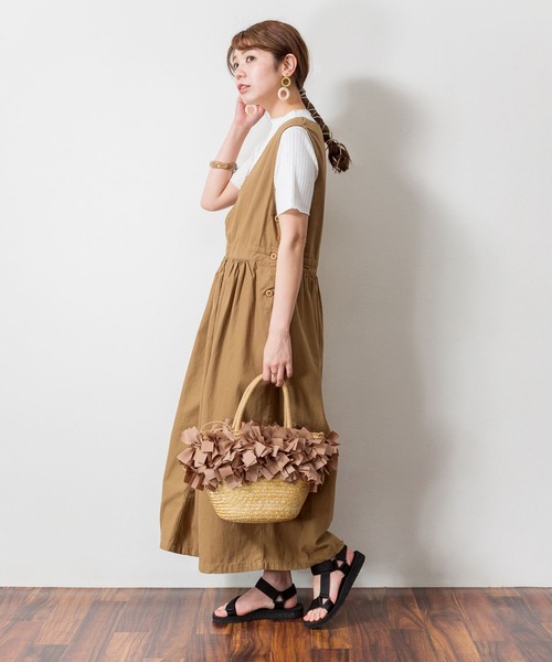 atONE(アットワン)の「atONE プチハイネックハーフスリーブサマーニット(ニット/セーター・レディース・ブルー/ブラック/グレイッシュベージュ/オフホワイト・M-L/LL~3L/4L~5L)」の19枚目の写真