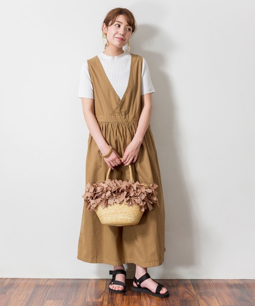 atONE(アットワン)の「atONE プチハイネックハーフスリーブサマーニット(ニット/セーター・レディース・ブルー/ブラック/グレイッシュベージュ/オフホワイト・M-L/LL~3L/4L~5L)」の20枚目の写真
