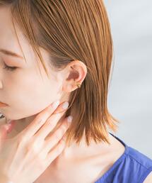 Favorible　Smokyquartz wavy earcuff