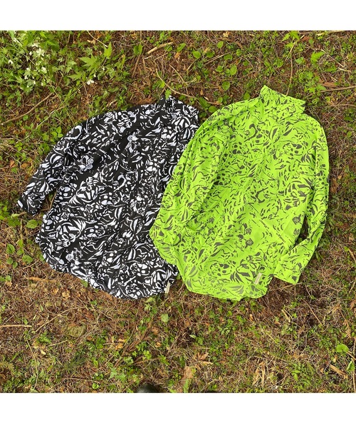 AlexanderLeeChang（アレキサンダーリーチャン）の「NYANCAMO BB SHIRTS（シャツ/ブラウス・メンズ・ブラック/ライム・2/3）」の8枚目の写真