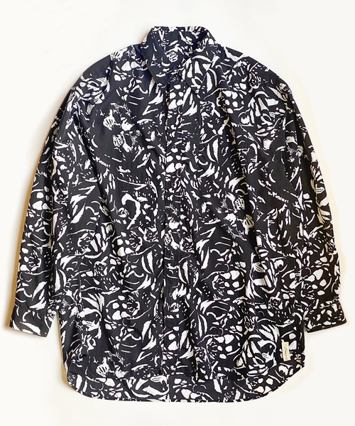 AlexanderLeeChang（アレキサンダーリーチャン）の「NYANCAMO BB SHIRTS（シャツ/ブラウス・メンズ・ブラック/ライム・2/3）」の9枚目の写真