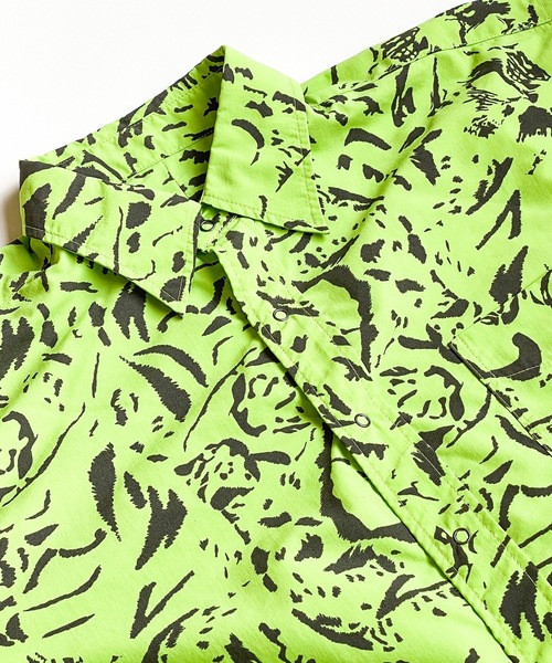 AlexanderLeeChang（アレキサンダーリーチャン）の「NYANCAMO BB SHIRTS（シャツ/ブラウス・メンズ・ブラック/ライム・2/3）」の13枚目の写真