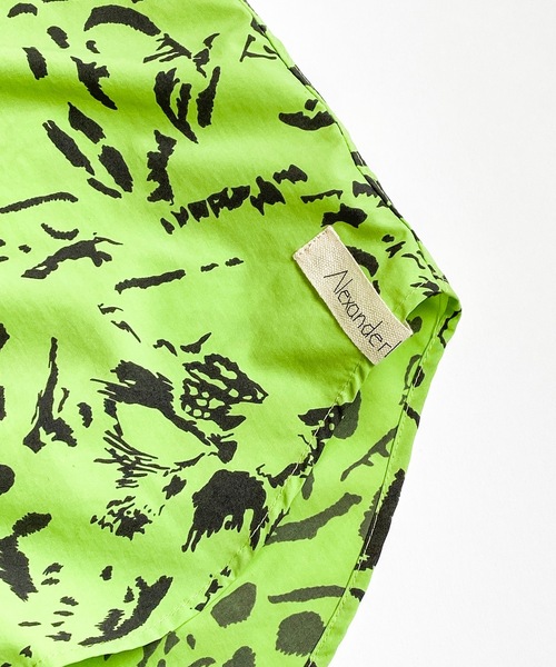 AlexanderLeeChang（アレキサンダーリーチャン）の「NYANCAMO BB SHIRTS（シャツ/ブラウス・メンズ・ブラック/ライム・2/3）」の14枚目の写真