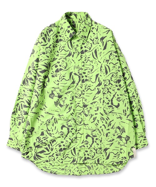 AlexanderLeeChang（アレキサンダーリーチャン）の「NYANCAMO BB SHIRTS（シャツ/ブラウス・メンズ・ブラック/ライム・2/3）」の21枚目の写真