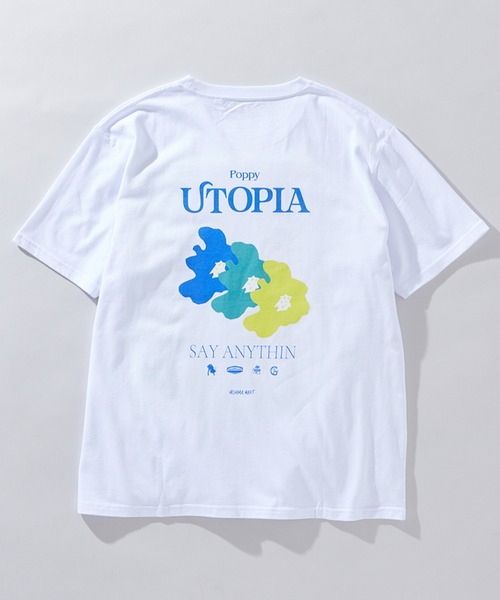 JOURNAL STANDARD（ジャーナルスタンダード）の「【ZOZO限定】MISHIMA MART S/S TEE2 / プリントTシャツ（Tシャツ/カットソー・メンズ・ホワイト系その他2/ホワイト系その他4/ホワイト×グリーン/ホワイト×レッド/ホワイト×ブルー/ホワイト系その他7/ホワイト系その他6/ホワイト系その他/ホワイト×パープル/ホワイト×イエロー/ホワイト系その他3/ホワイト×ライム/ホワイト×エメラルドグリーン・L/XL/M/S）」の9枚目の写真