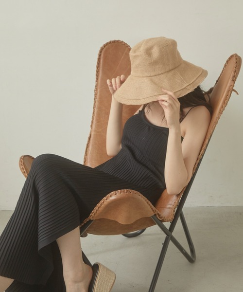 ACYM（アシーム）の「Natural wide brim ハット（ハット・レディース・アイボリー/ベージュ/ブラック・FREE）」の21枚目の写真