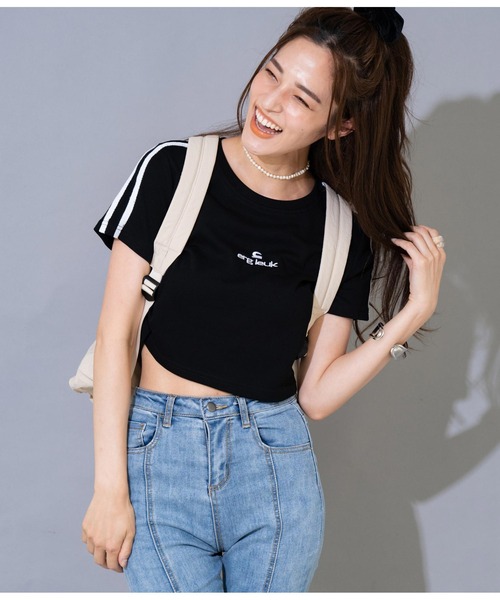 ANAP（アナップ）の「ナイロンドローコードリュック（バックパック/リュック・レディース・ブラック/ベージュ・FREE）」の18枚目の写真