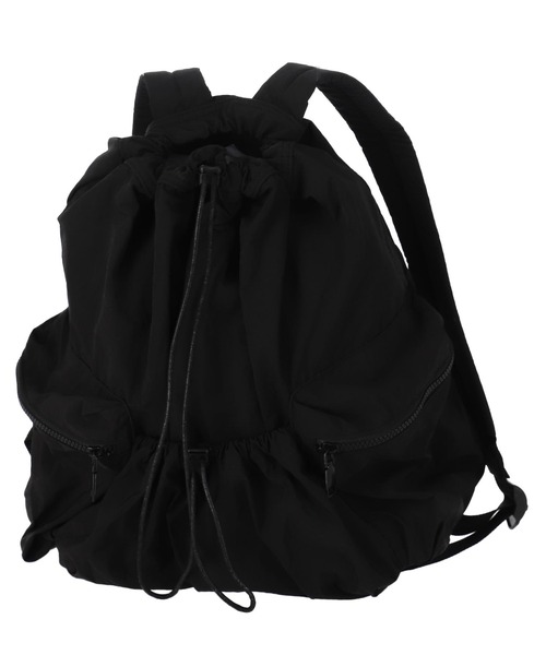 ANAP（アナップ）の「ナイロンドローコードリュック（バックパック/リュック・レディース・ブラック/ベージュ・FREE）」の21枚目の写真