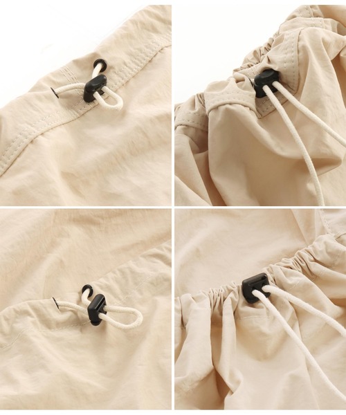 ANAP（アナップ）の「ナイロンドローコードリュック（バックパック/リュック・レディース・ブラック/ベージュ・FREE）」の15枚目の写真