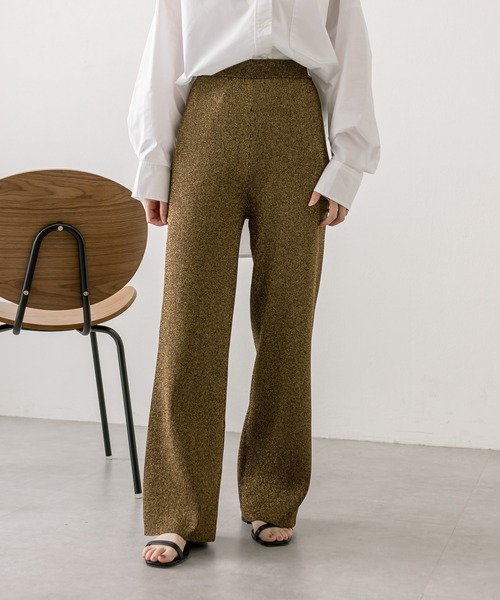 mystic（ミスティック）の「ラメニットパンツ（その他パンツ・レディース・ブラウン/ベージュ・FREE）」の13枚目の写真