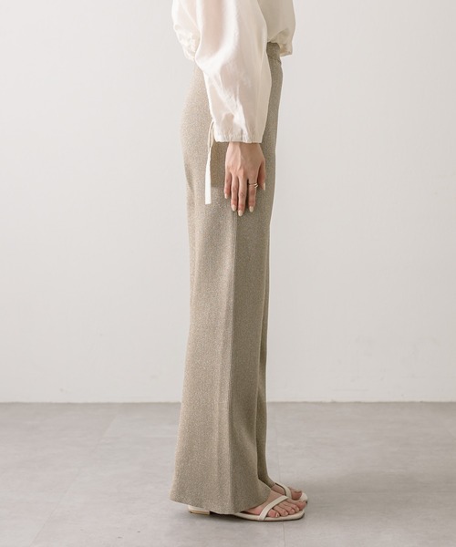 mystic（ミスティック）の「ラメニットパンツ（その他パンツ・レディース・ブラウン/ベージュ・FREE）」の5枚目の写真